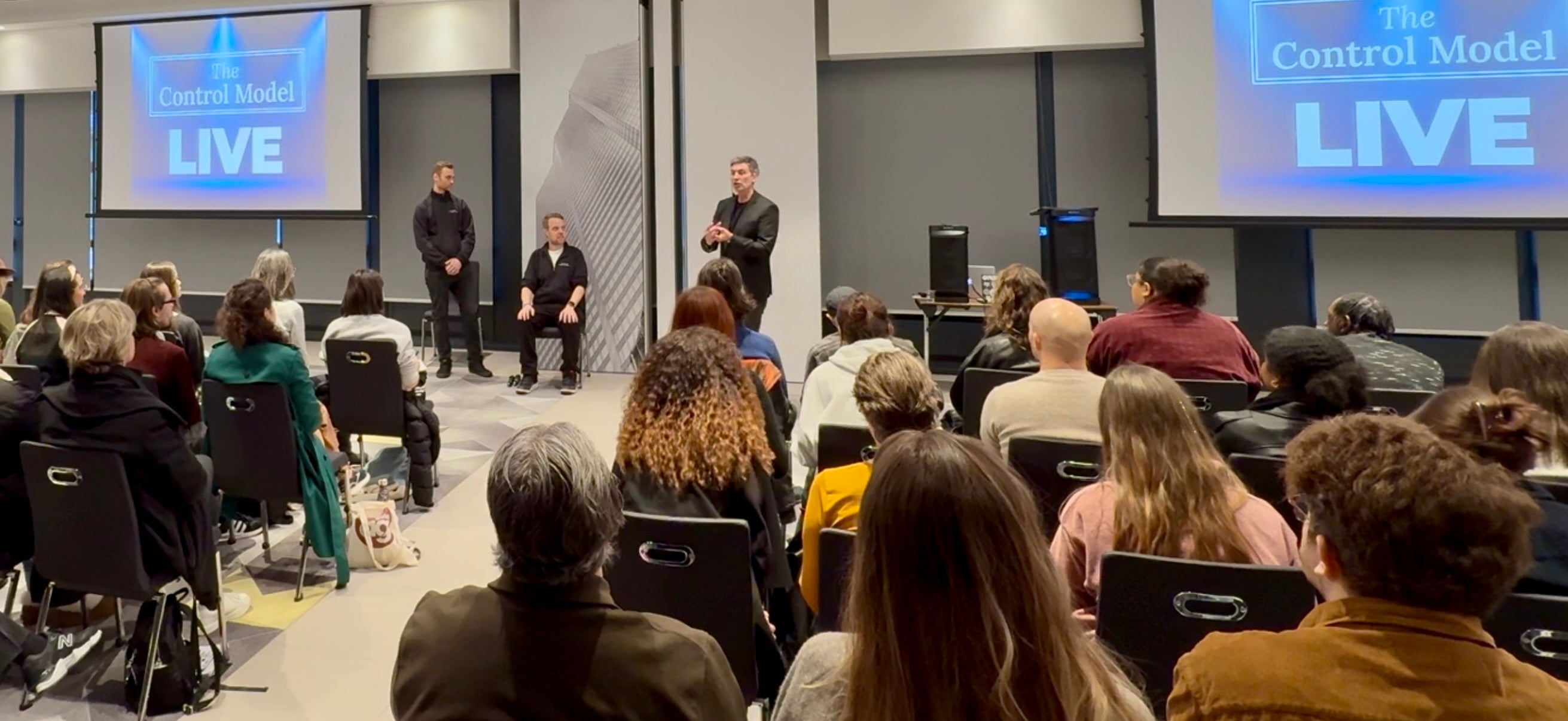 Neil Sunley leading a performers psychology workshop, teaching actors how to manage pressure and perform confidently during auditions and live performances.